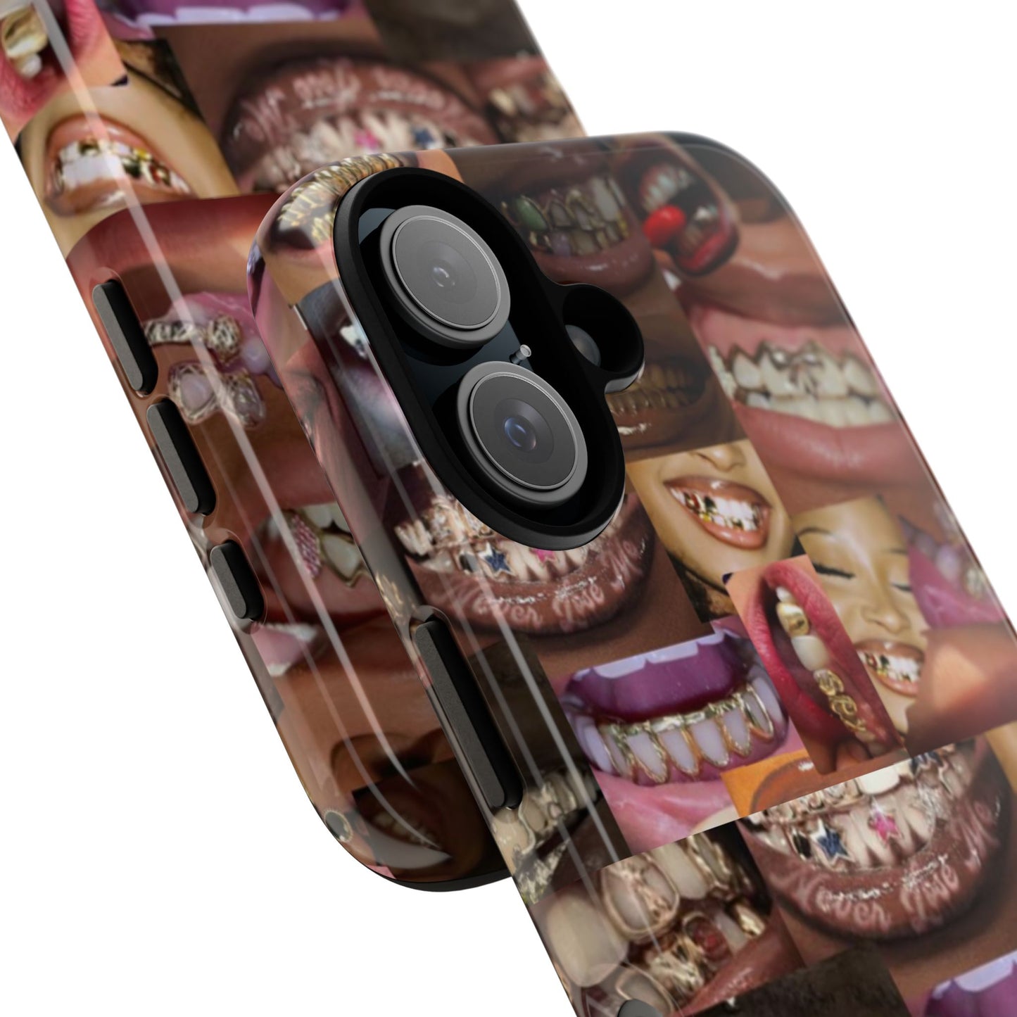 Gold Grillz Bold Phone Case, For The Culture Tough Phone Cover, Statement Accessory, Unique Tech Gift