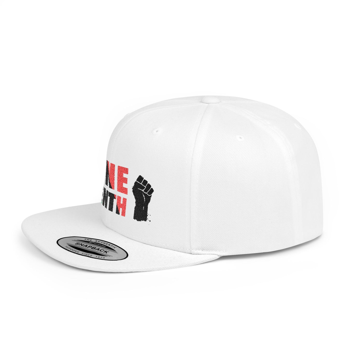 Juneteenth Embroidered Snapback Cap