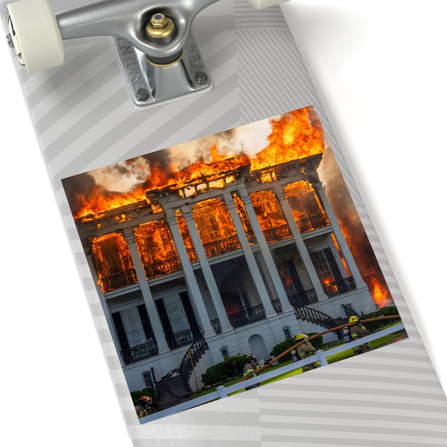 Nottoway Plantation Square Stickers, Design for outdoor or indoor Home Decor, Juneteenth Gifts