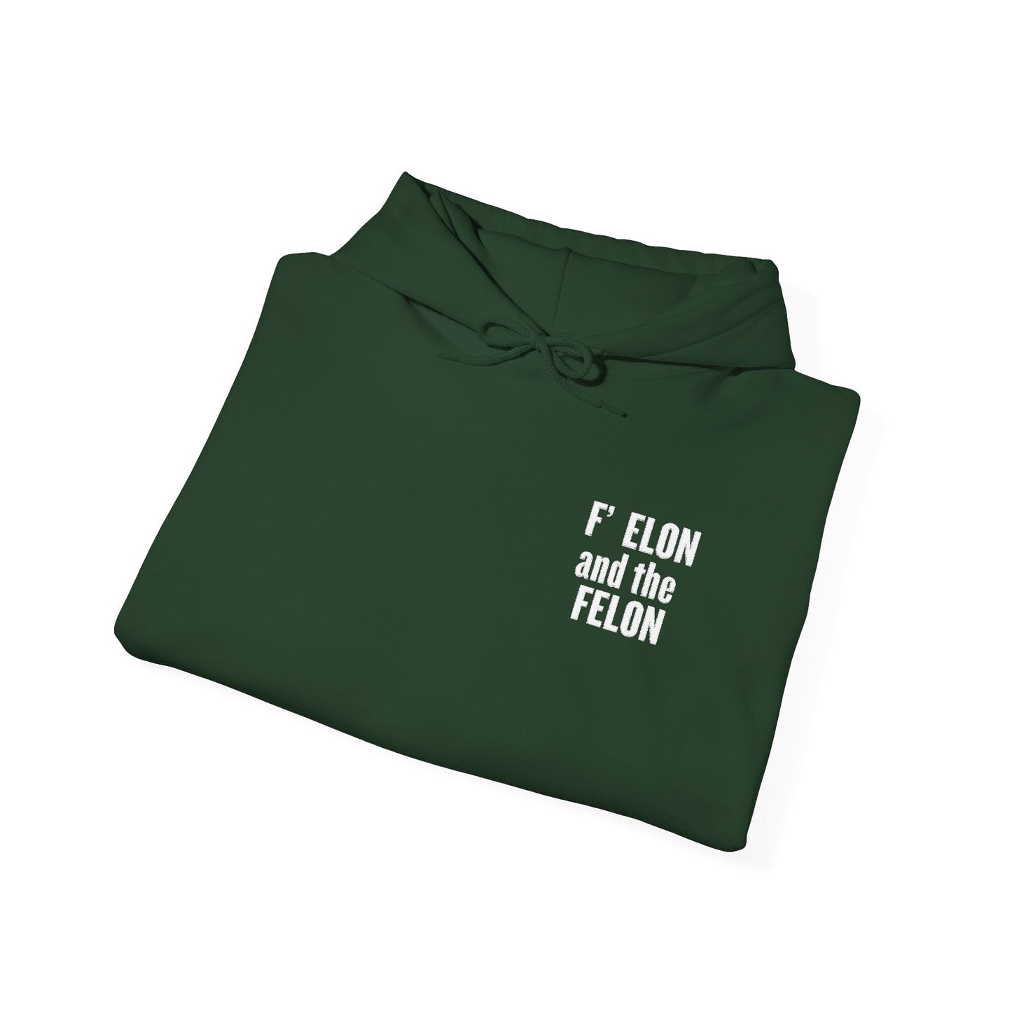 F Elon and the Felon's Heavy Blend Youth Hoodie - Trendy Felon Design