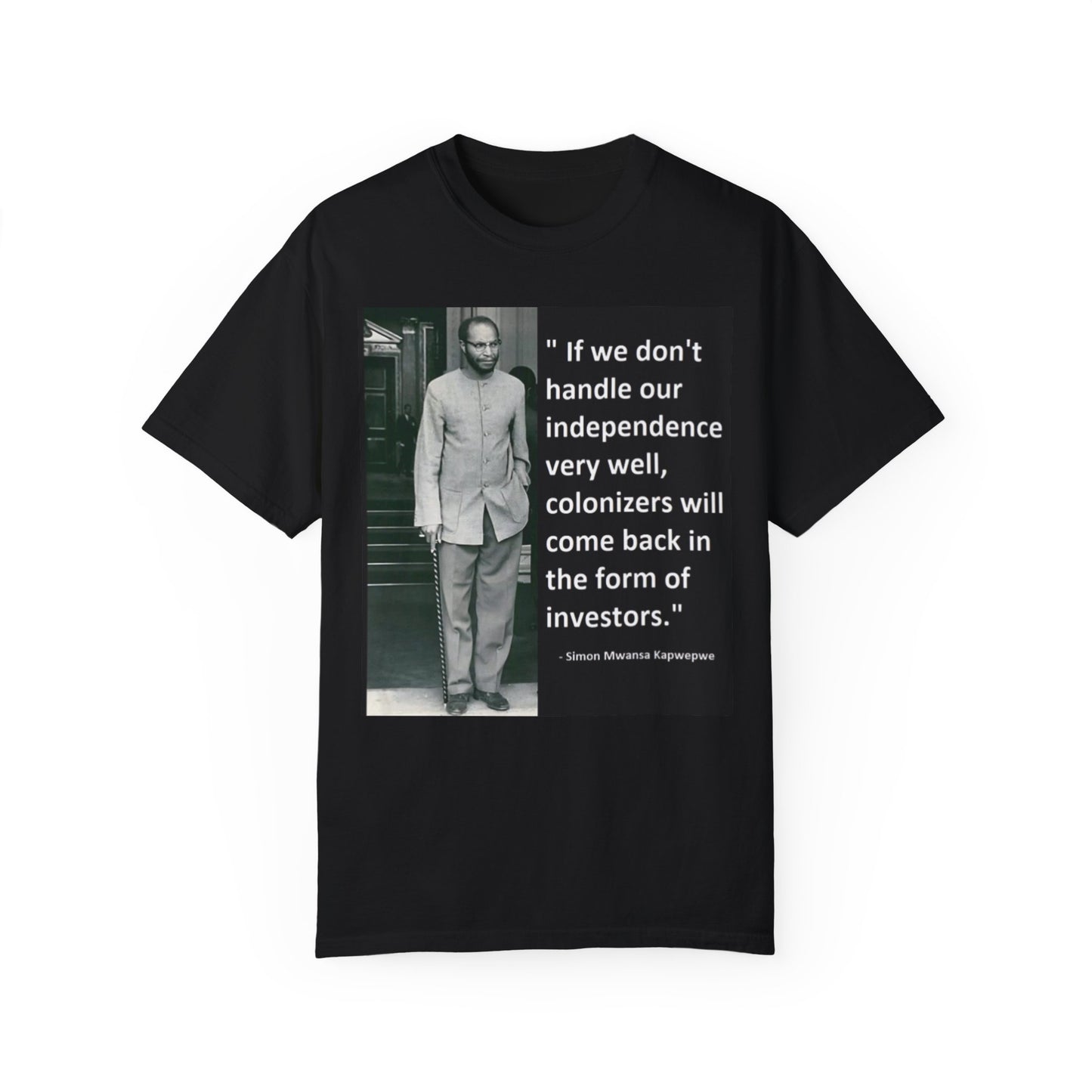 Simon Mwansa Kapwepwe - Unisex Garment-Dyed T-shirt