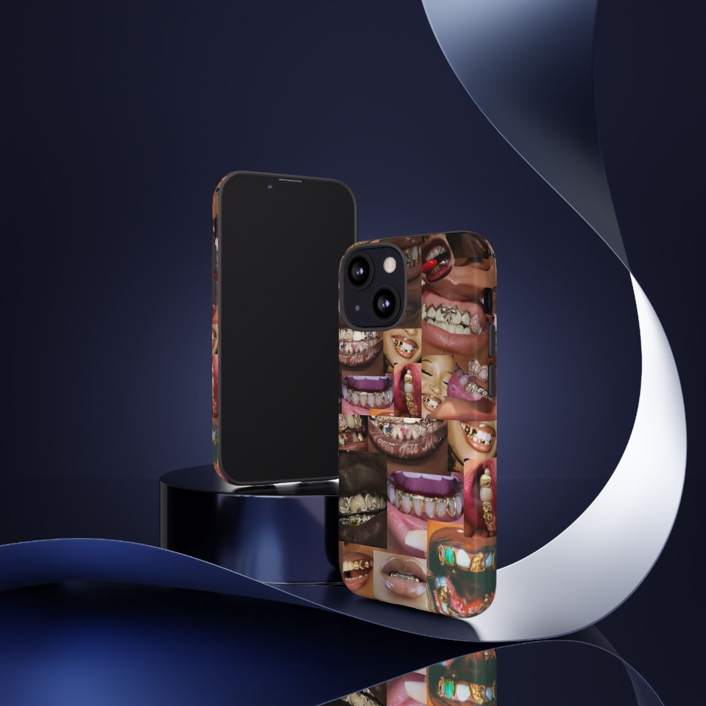 Gold Grillz Bold Phone Case, For The Culture Tough Phone Cover, Statement Accessory, Unique Tech Gift