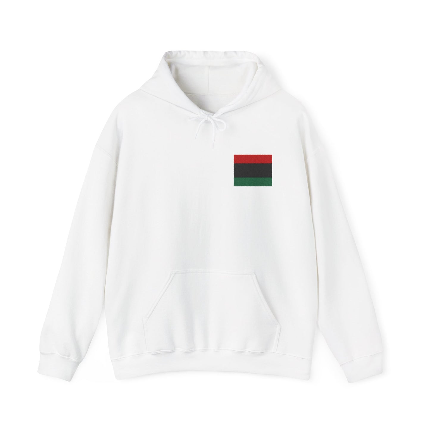 Pan African Embroidered Heritage Hoodie - Cozy Unisex Sweatshirt, Black History Month, Gift for Friends, Streetwear Style