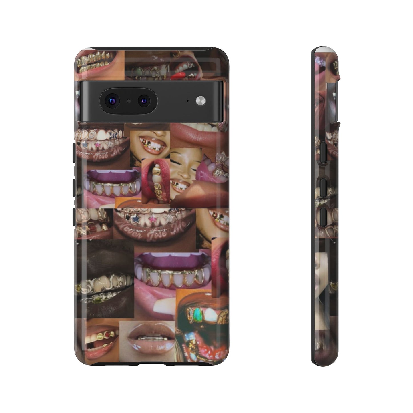 Gold Grillz Bold Phone Case, For The Culture Tough Phone Cover, Statement Accessory, Unique Tech Gift