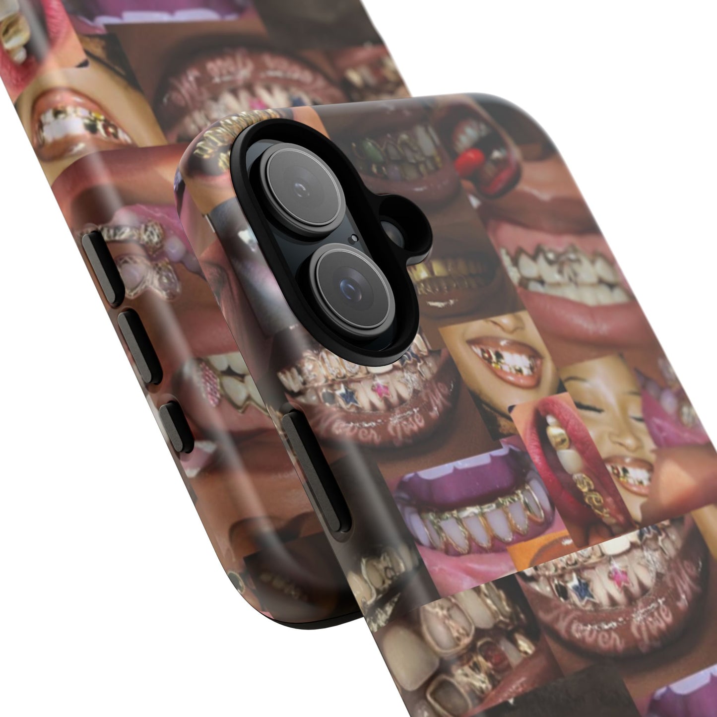 Gold Grillz Bold Phone Case, For The Culture Tough Phone Cover, Statement Accessory, Unique Tech Gift