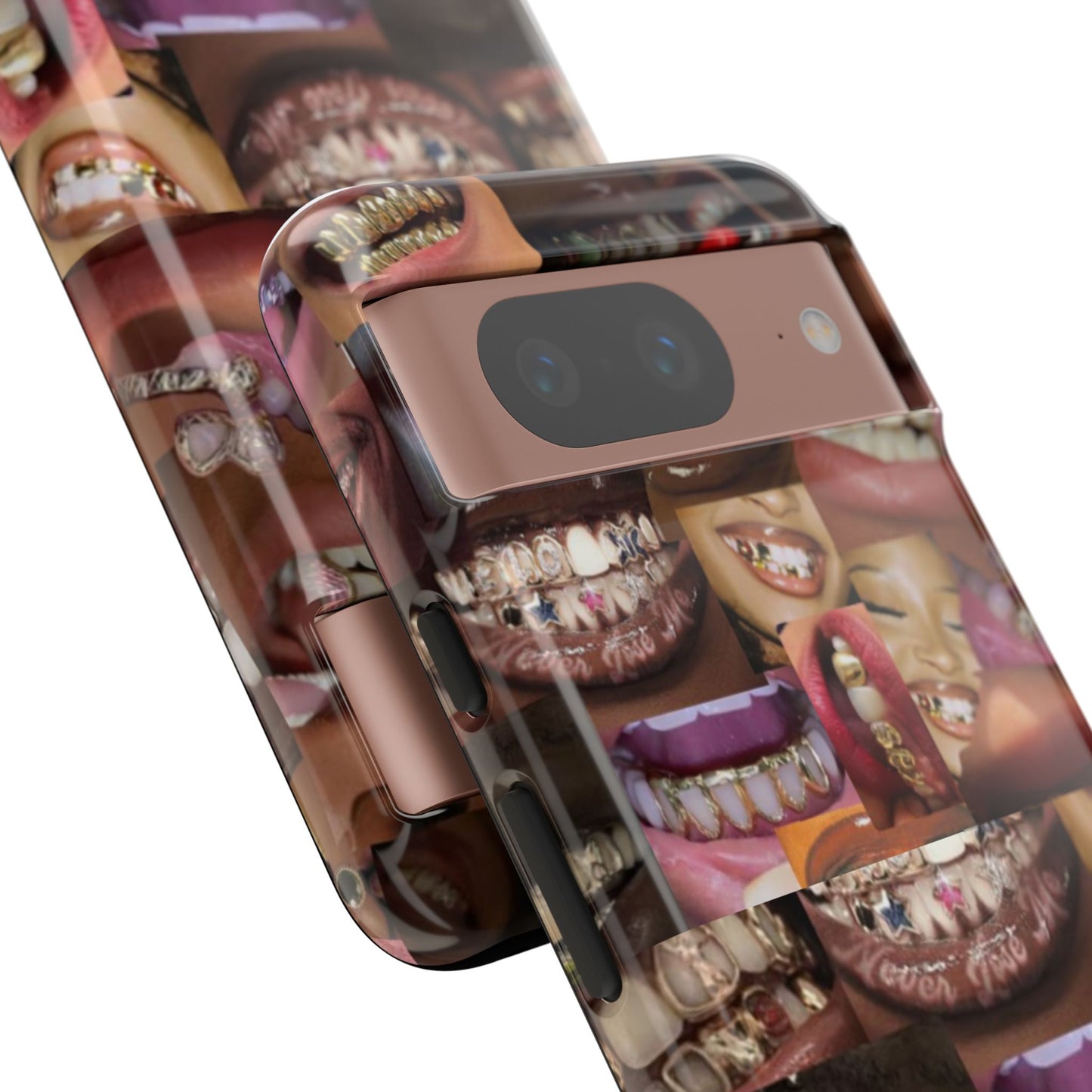 Gold Grillz Bold Phone Case, For The Culture Tough Phone Cover, Statement Accessory, Unique Tech Gift