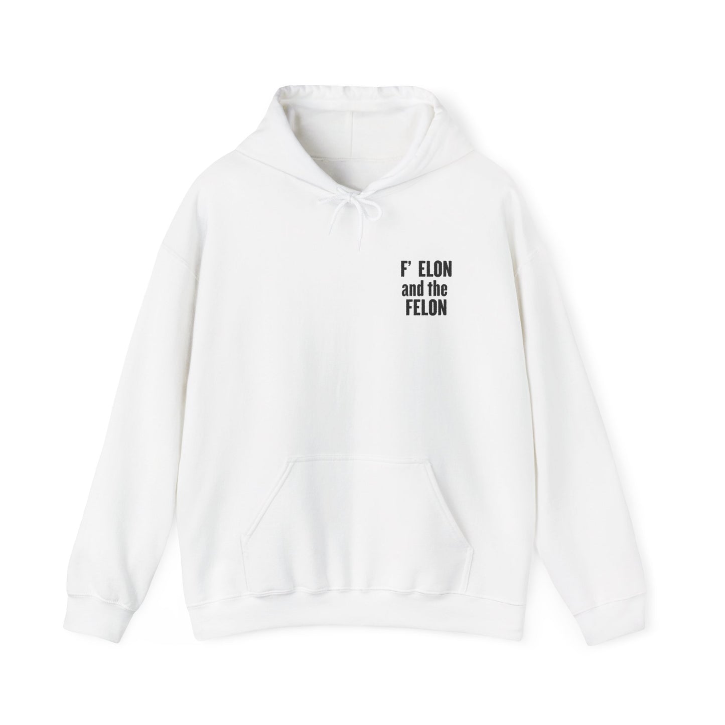 F Elon and the Felon's Heavy Blend Youth Hoodie - Trendy Felon Design
