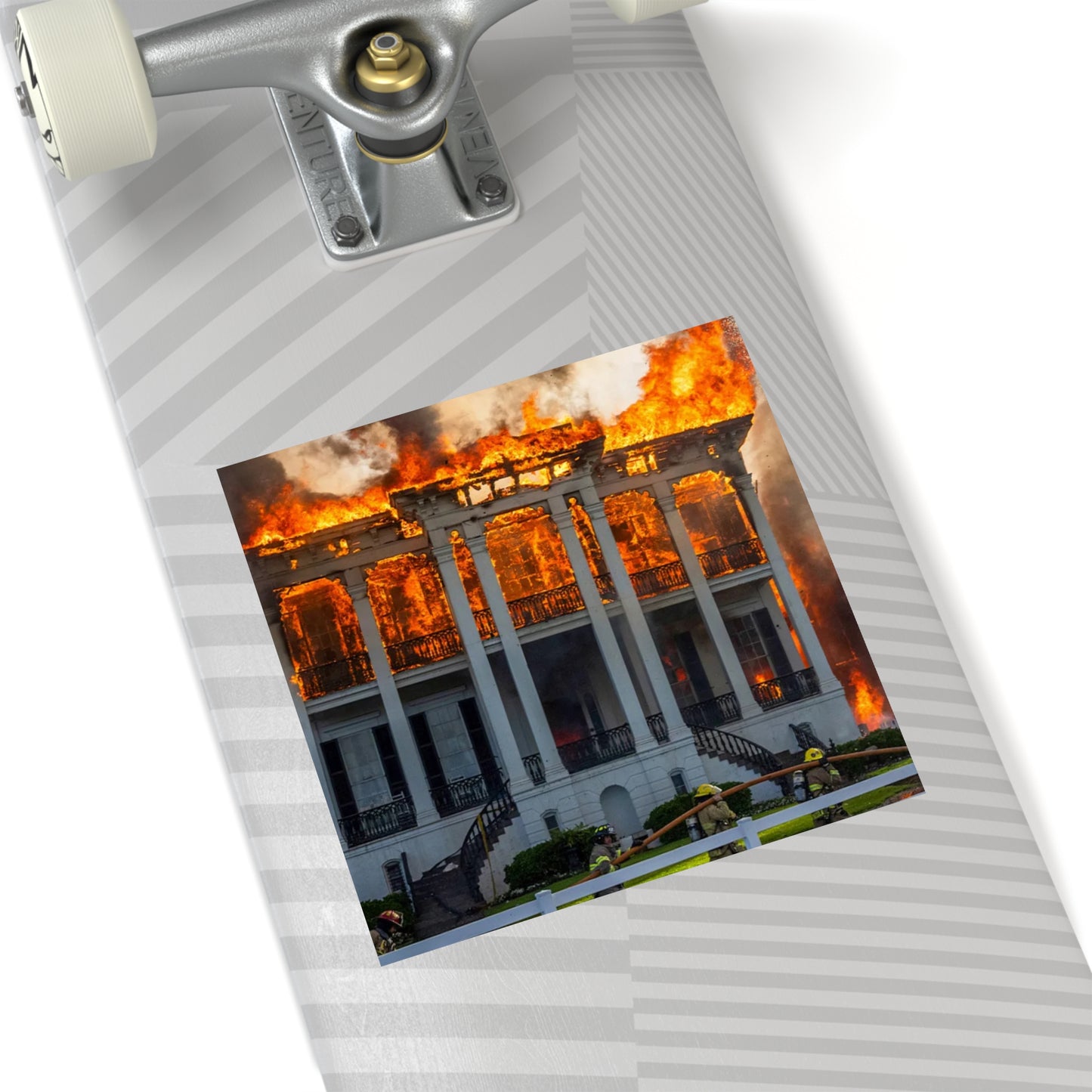 Nottoway Plantation Square Stickers, Design for outdoor or indoor Home Decor, Juneteenth Gifts