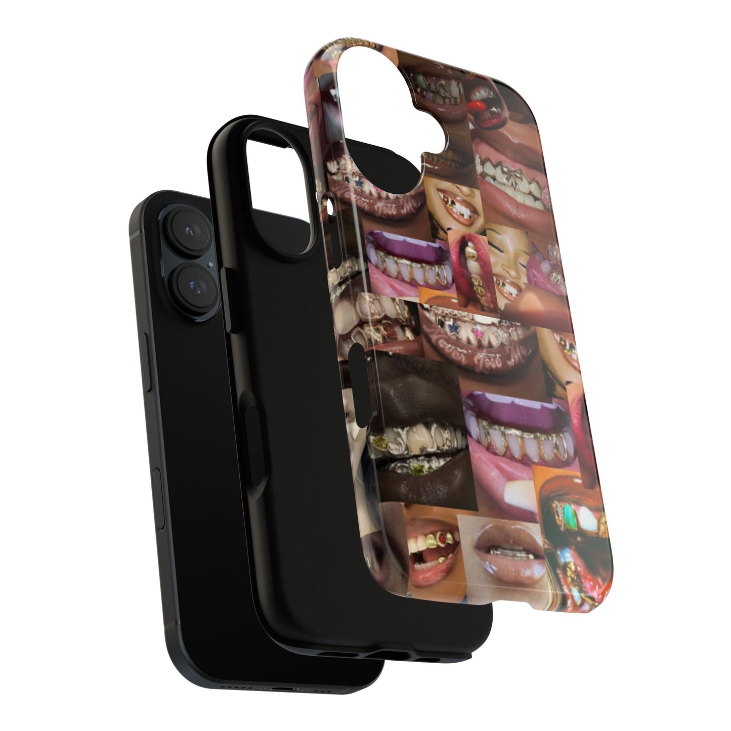 Gold Grillz Bold Phone Case, For The Culture Tough Phone Cover, Statement Accessory, Unique Tech Gift