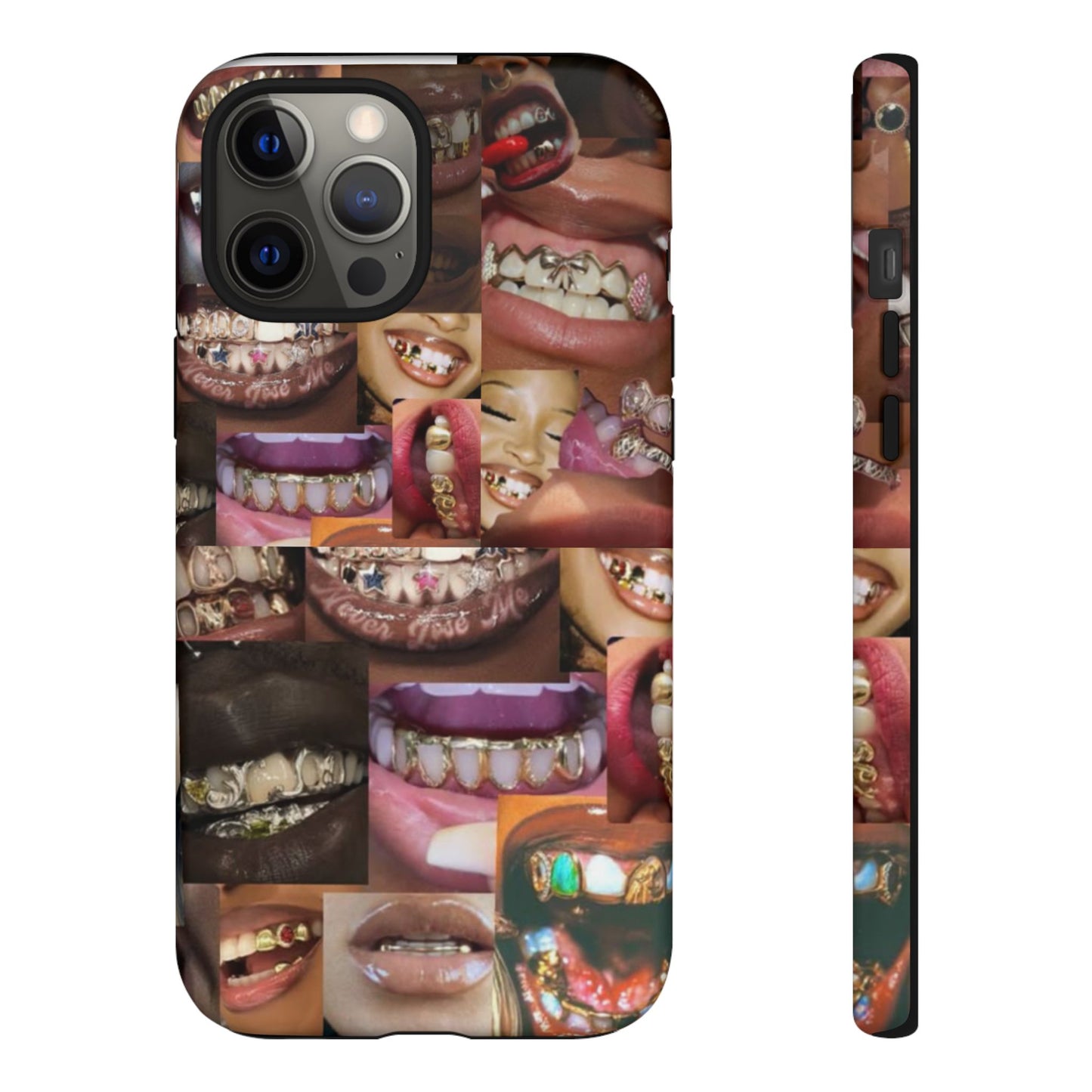 Gold Grillz Bold Phone Case, For The Culture Tough Phone Cover, Statement Accessory, Unique Tech Gift