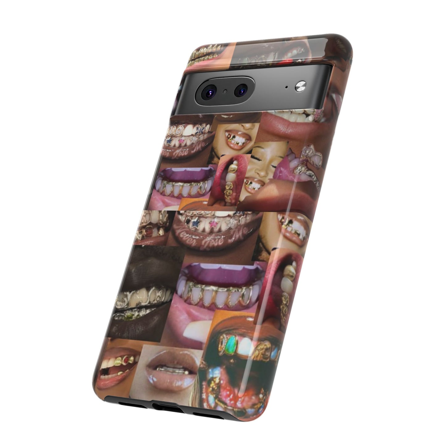 Gold Grillz Bold Phone Case, For The Culture Tough Phone Cover, Statement Accessory, Unique Tech Gift