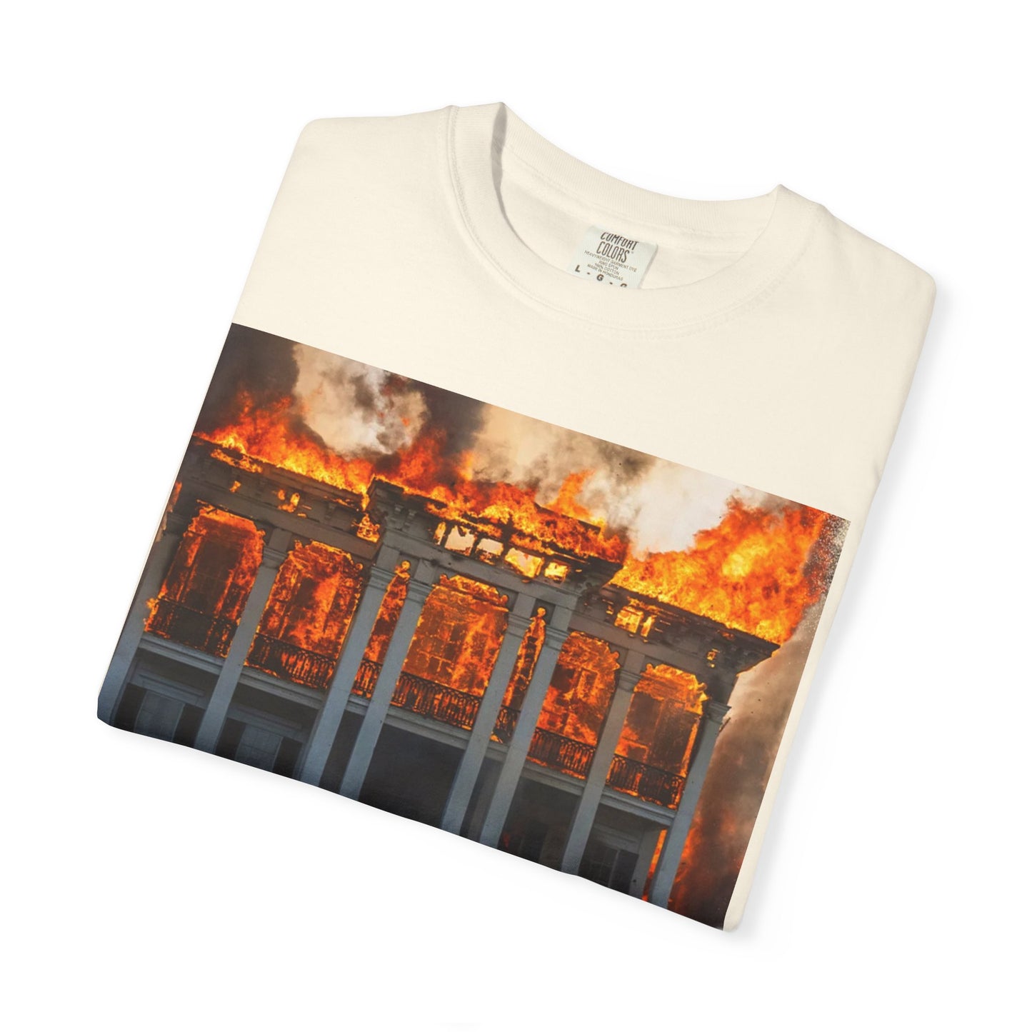 Nottoway Plantation - Juneteenth Gift - Unisex Garment-Dyed T-shirt