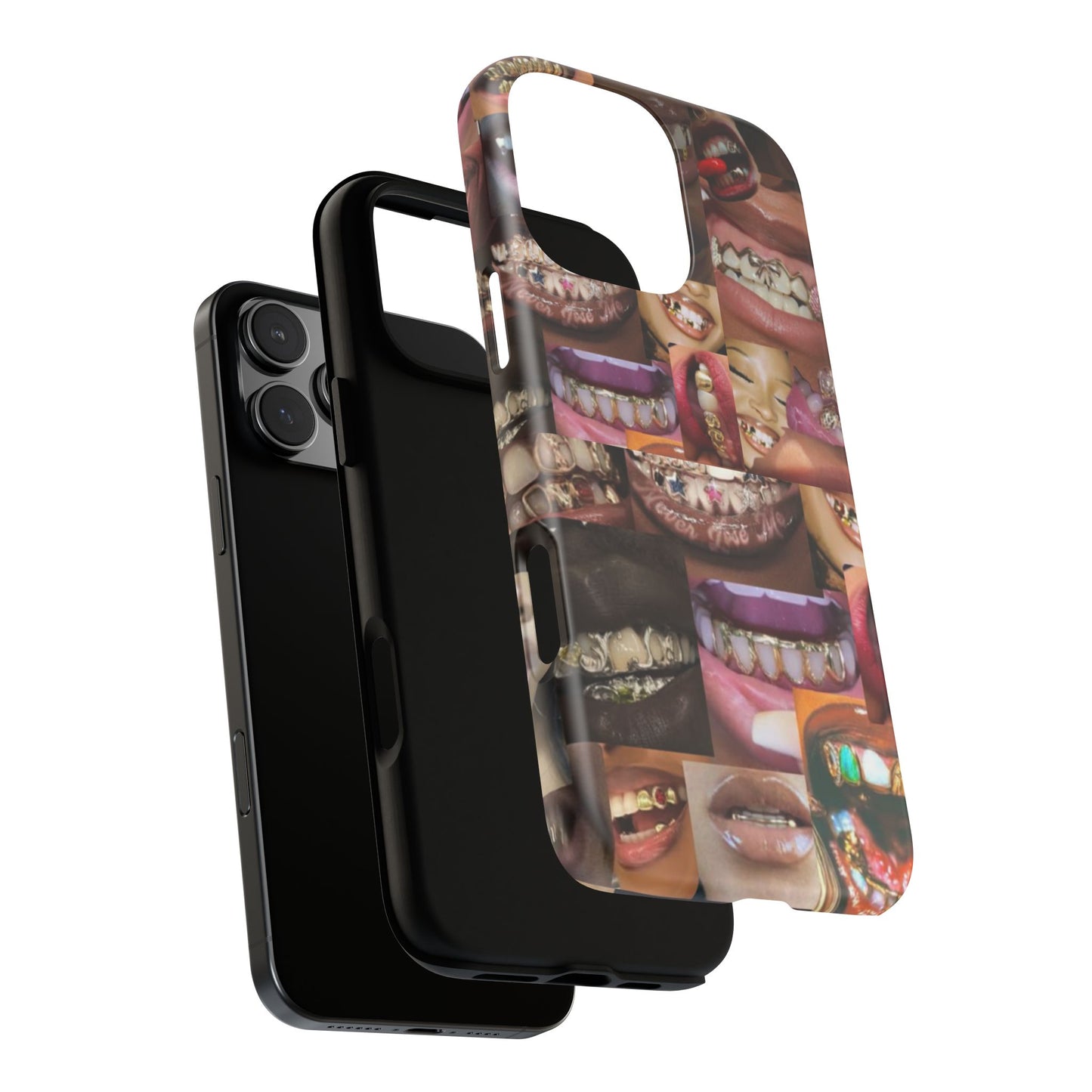 Gold Grillz Bold Phone Case, For The Culture Tough Phone Cover, Statement Accessory, Unique Tech Gift