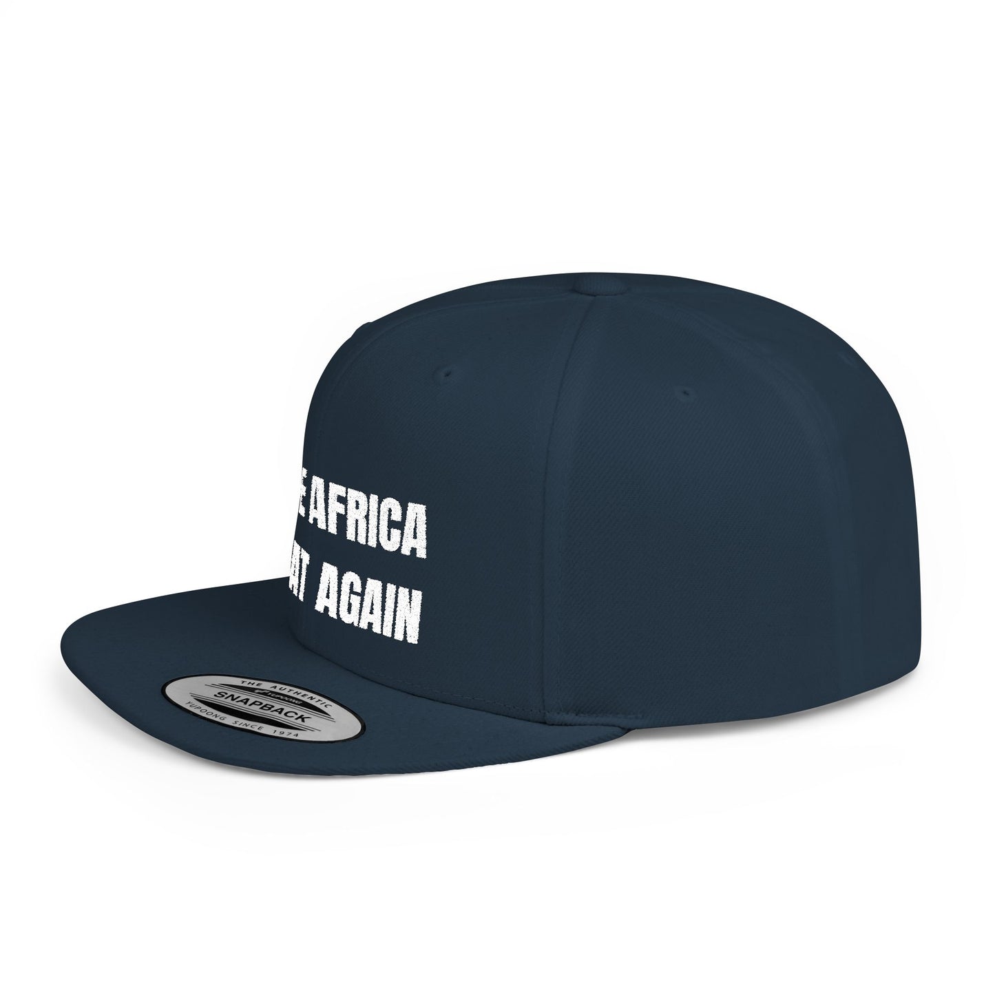 Make Africa Great Again Embroidered Snapback Cap, Trendy Flat Bill Hat for Activists, Gift for African Heritage Celebrations, Urban Streetwear