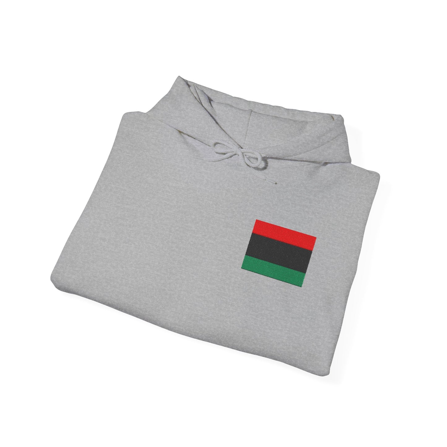 Pan African Embroidered Heritage Hoodie - Cozy Unisex Sweatshirt, Black History Month, Gift for Friends, Streetwear Style