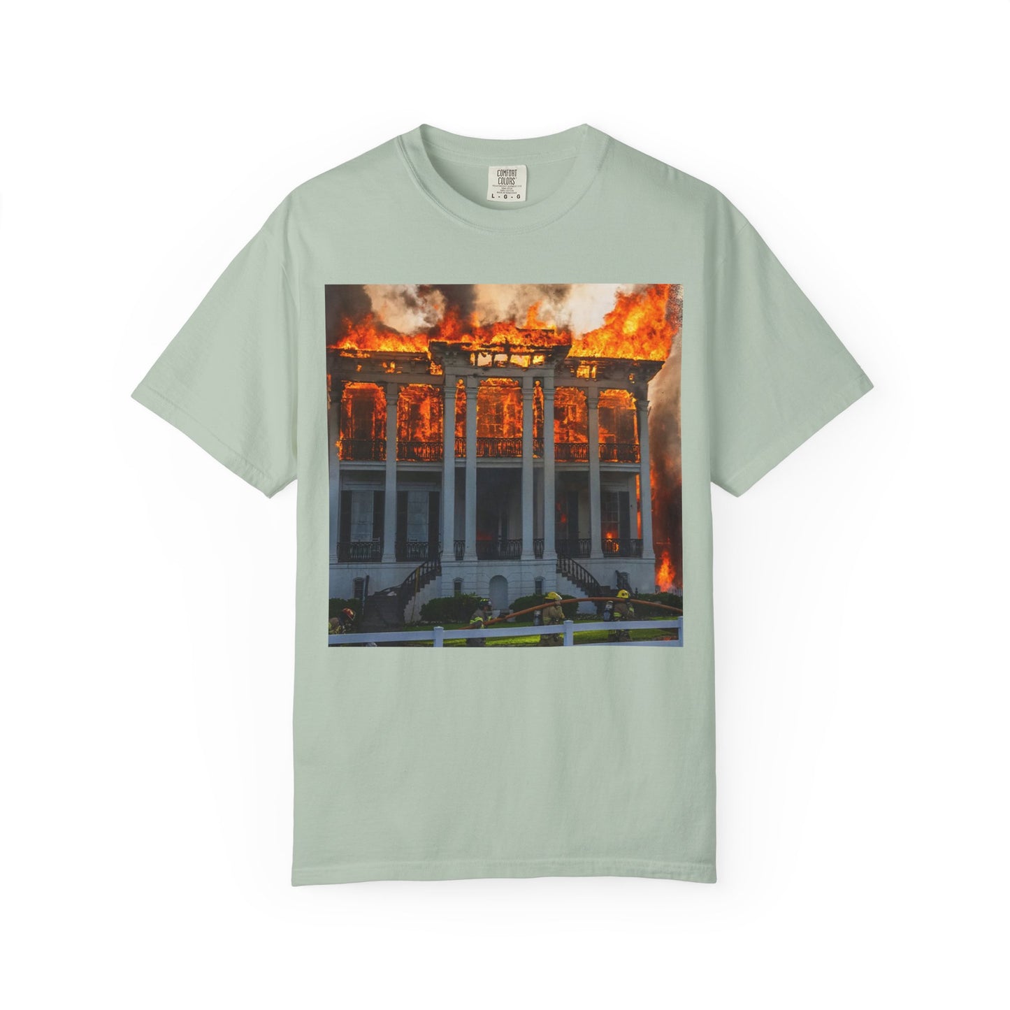 Nottoway Plantation - Juneteenth Gift - Unisex Garment-Dyed T-shirt