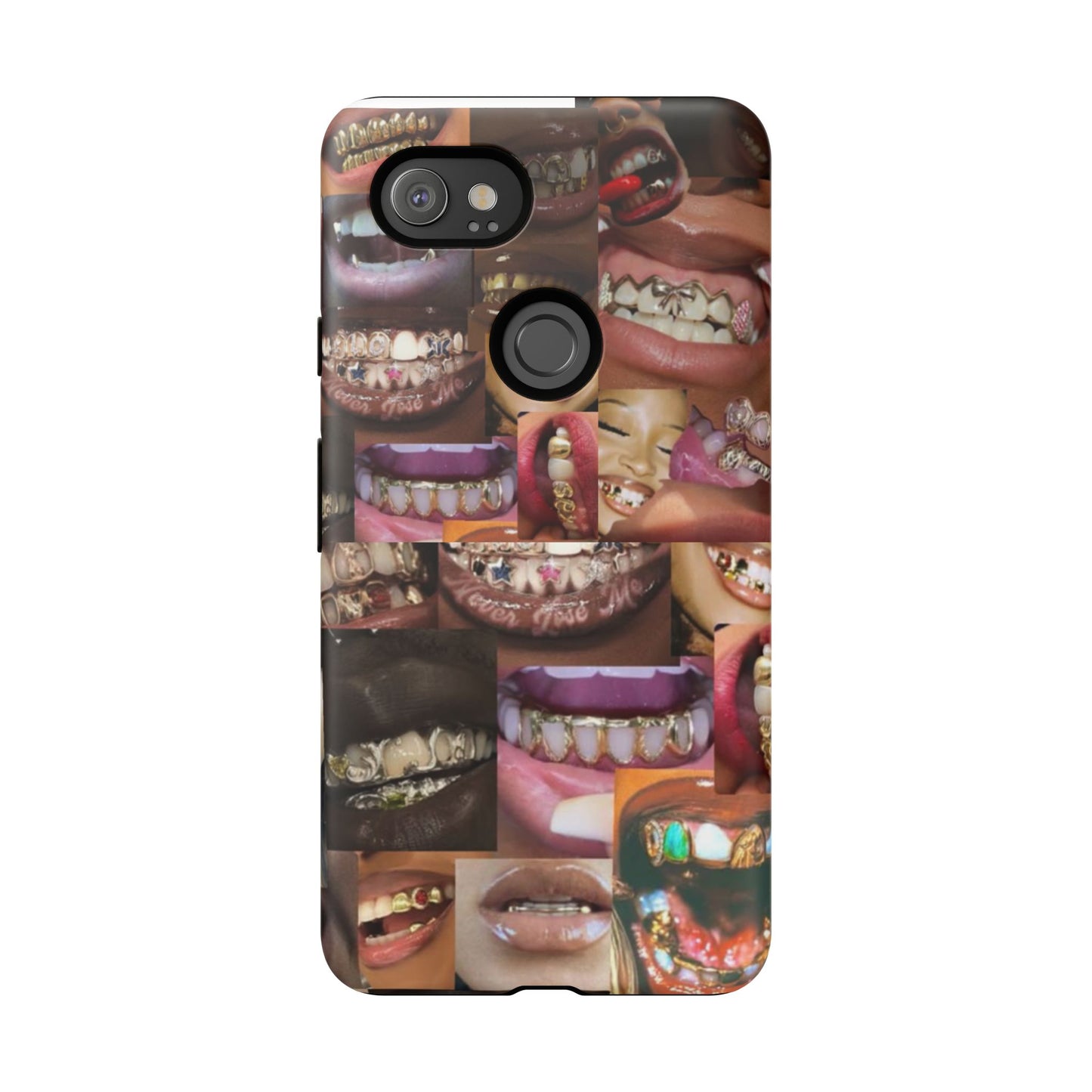 Gold Grillz Bold Phone Case, For The Culture Tough Phone Cover, Statement Accessory, Unique Tech Gift