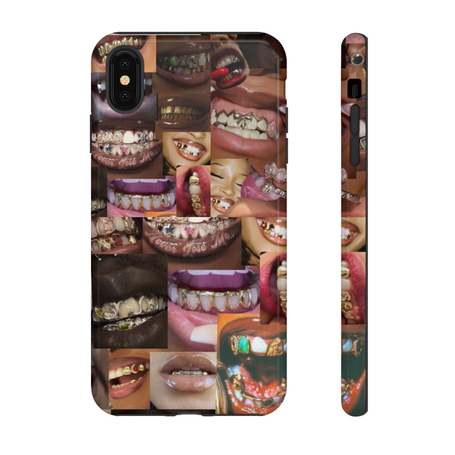 Gold Grillz Bold Phone Case, For The Culture Tough Phone Cover, Statement Accessory, Unique Tech Gift