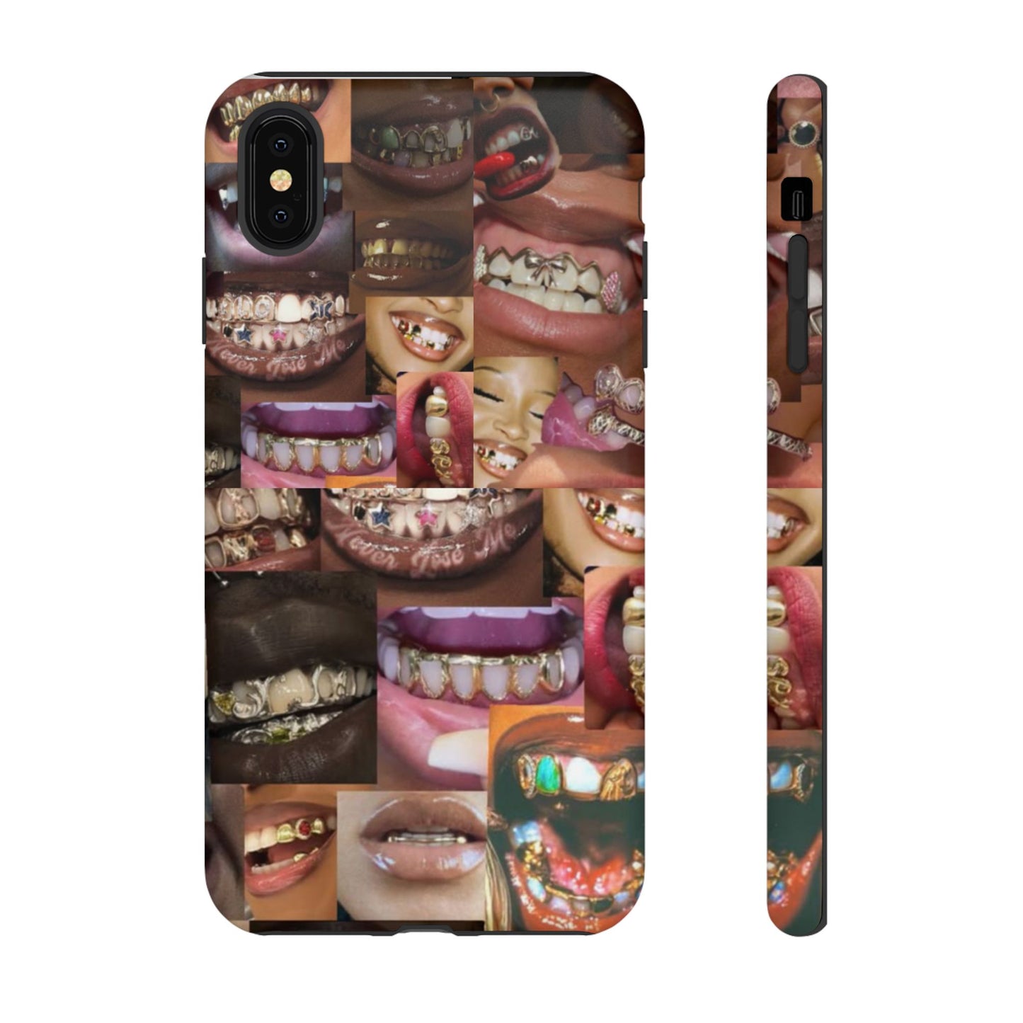 Gold Grillz Bold Phone Case, For The Culture Tough Phone Cover, Statement Accessory, Unique Tech Gift