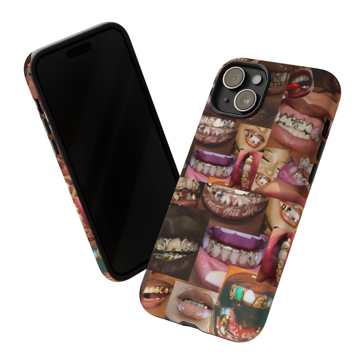 Gold Grillz Bold Phone Case, For The Culture Tough Phone Cover, Statement Accessory, Unique Tech Gift