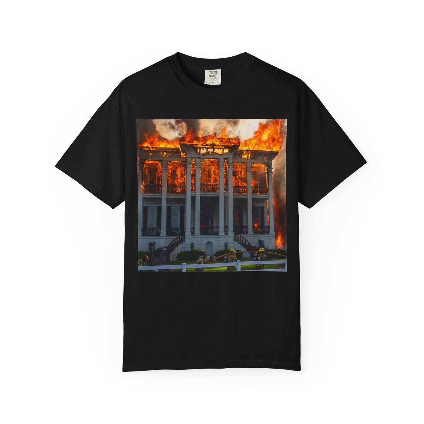 Nottoway Plantation - Juneteenth Gift - Unisex Garment-Dyed T-shirt
