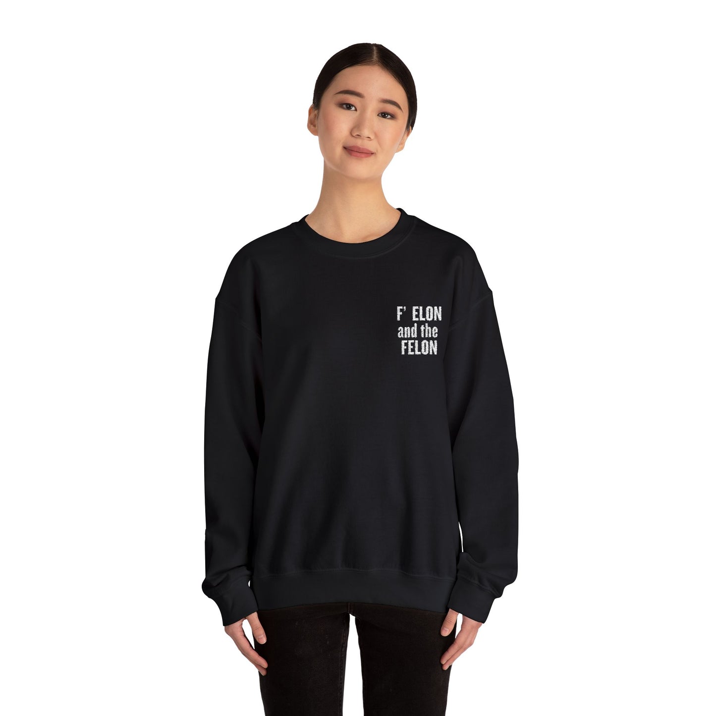 F elon and the Felon Unisex Heavy Blend™ Crewneck Sweatshirt - Comfy Streetwear for Casual Days