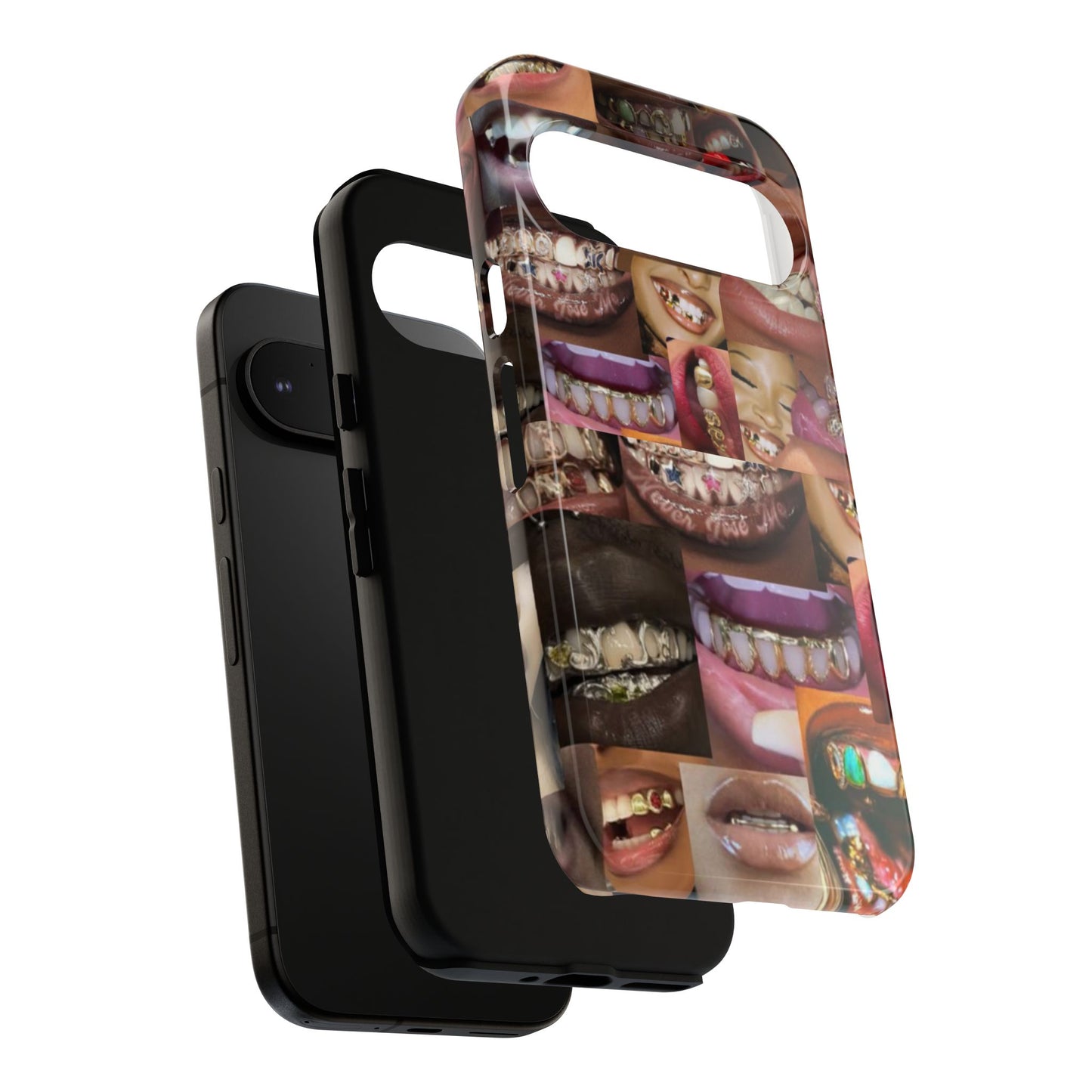 Gold Grillz Bold Phone Case, For The Culture Tough Phone Cover, Statement Accessory, Unique Tech Gift