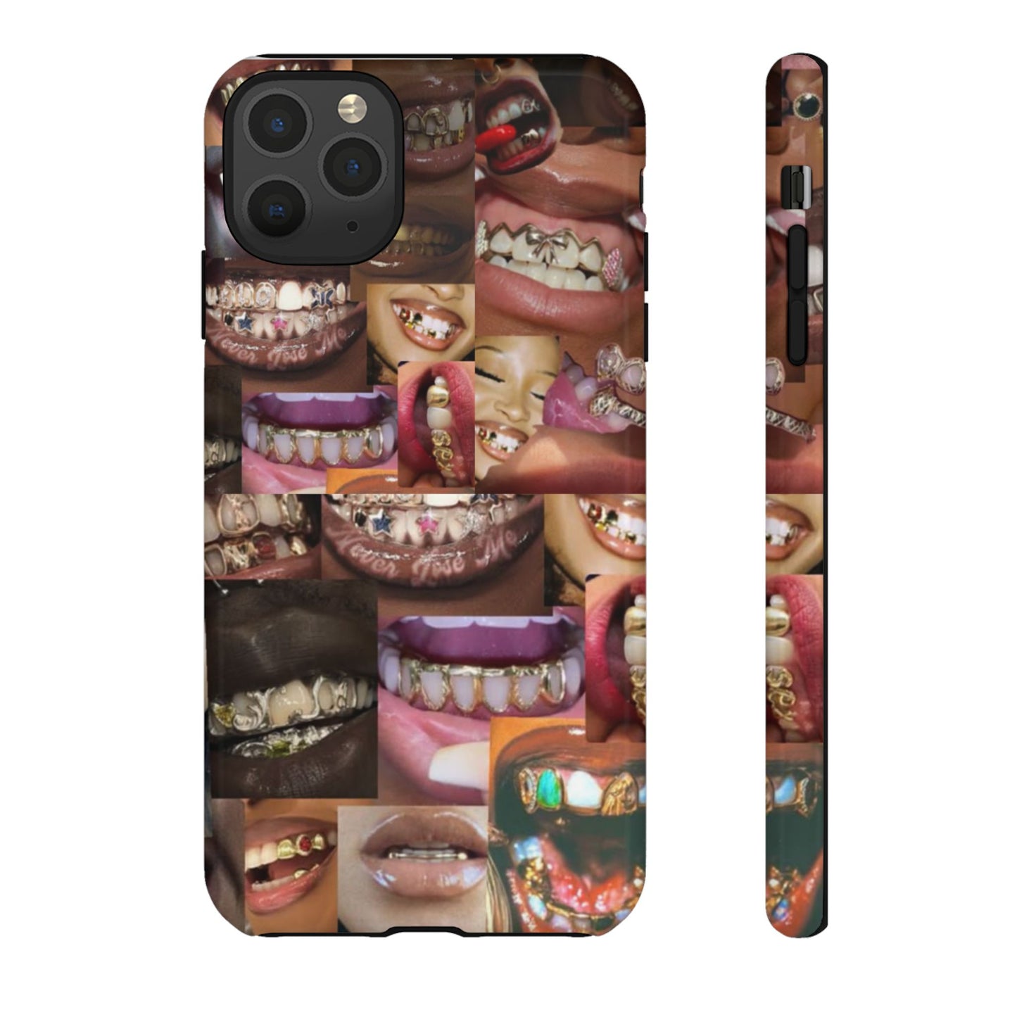 Gold Grillz Bold Phone Case, For The Culture Tough Phone Cover, Statement Accessory, Unique Tech Gift