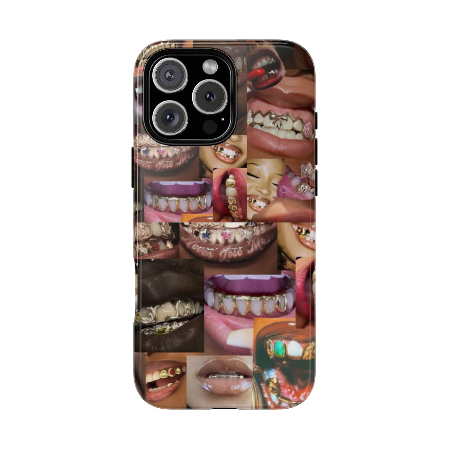 Gold Grillz Bold Phone Case, For The Culture Tough Phone Cover, Statement Accessory, Unique Tech Gift