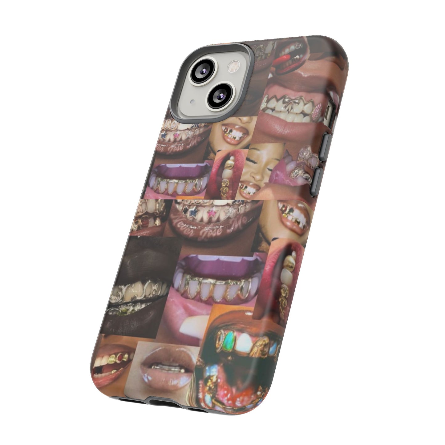 Gold Grillz Bold Phone Case, For The Culture Tough Phone Cover, Statement Accessory, Unique Tech Gift