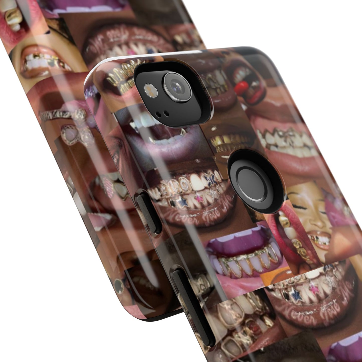 Gold Grillz Bold Phone Case, For The Culture Tough Phone Cover, Statement Accessory, Unique Tech Gift