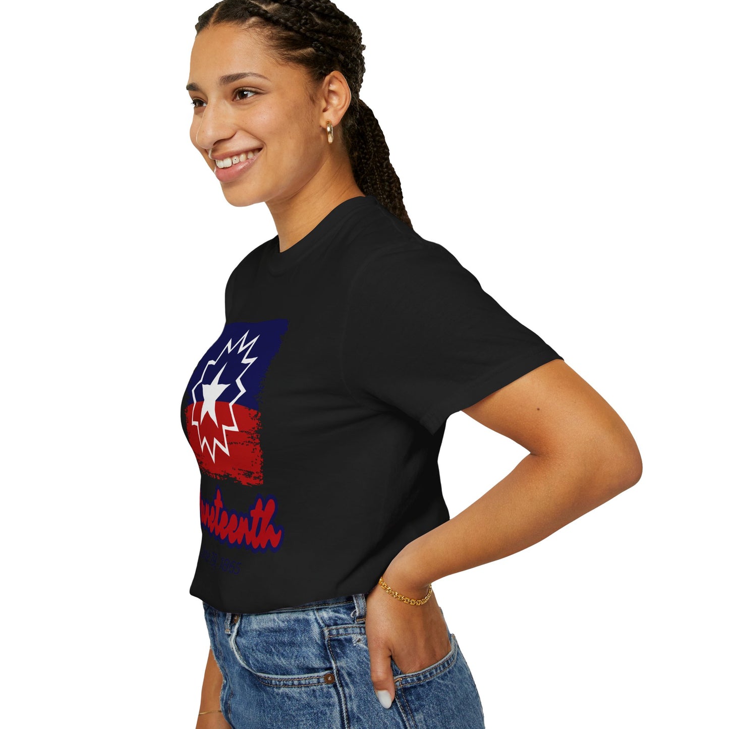 Happy Juneteenth Gift - Freedom Day Unisex Garment-Dyed T-shirt