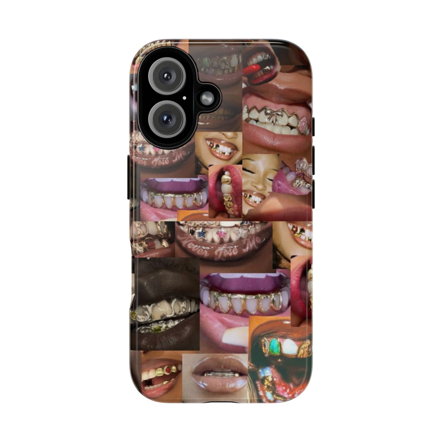 Gold Grillz Bold Phone Case, For The Culture Tough Phone Cover, Statement Accessory, Unique Tech Gift
