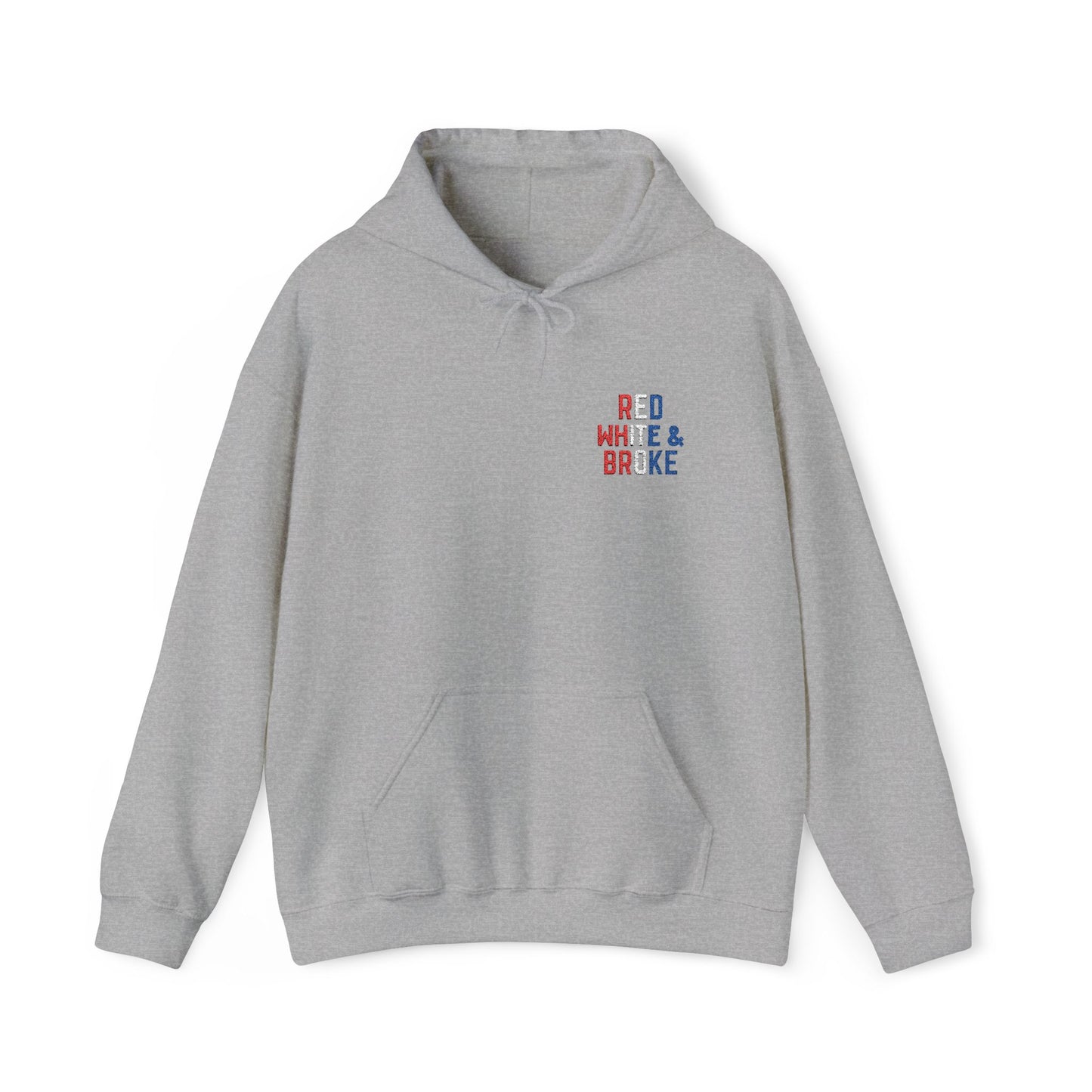 Red White and Broke Hoodie