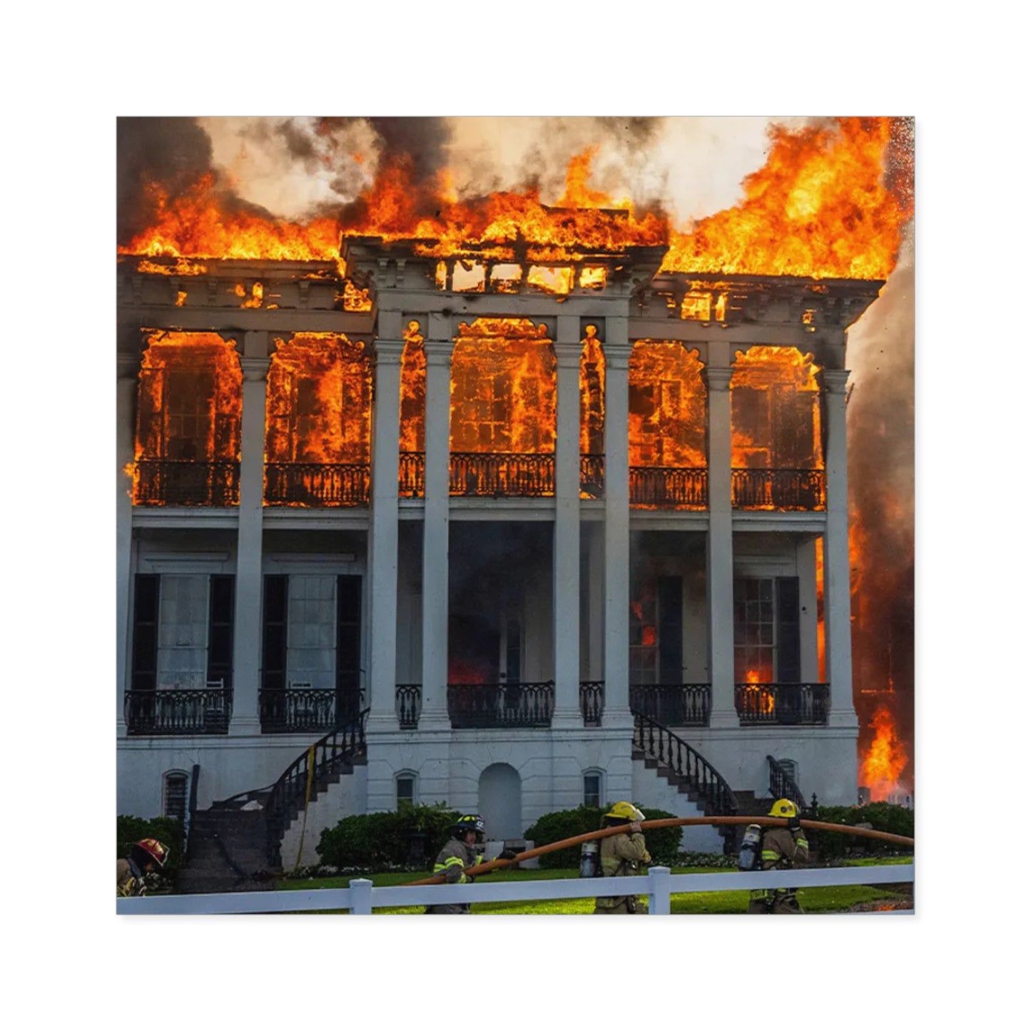 Nottoway Plantation Square Stickers, Design for outdoor or indoor Home Decor, Juneteenth Gifts