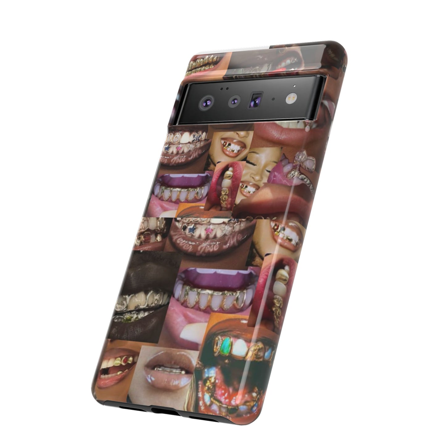 Gold Grillz Bold Phone Case, For The Culture Tough Phone Cover, Statement Accessory, Unique Tech Gift