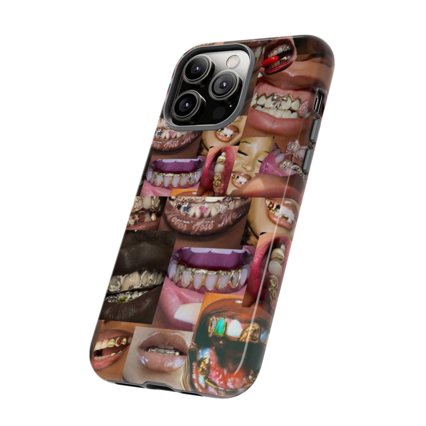 Gold Grillz Bold Phone Case, For The Culture Tough Phone Cover, Statement Accessory, Unique Tech Gift