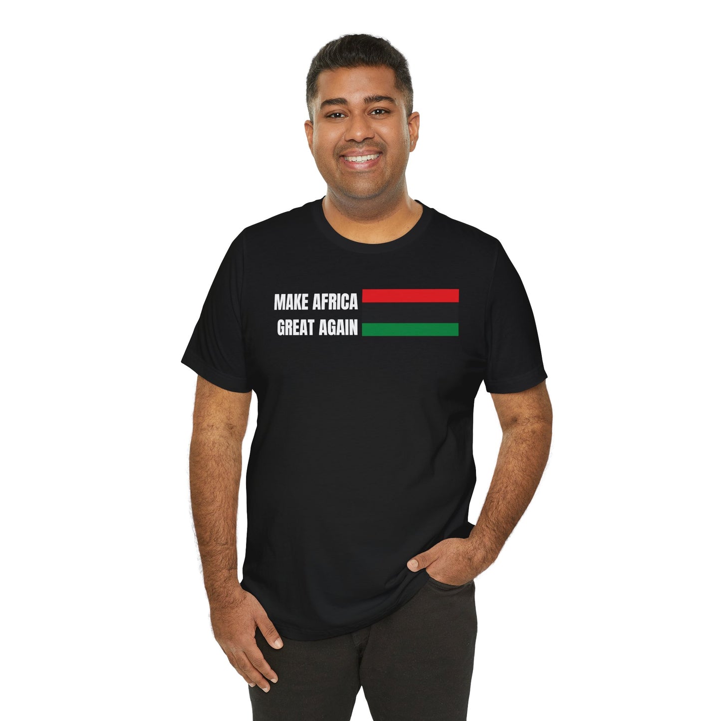 Make Africa Great Again Tee - Unisex Jersey Short Sleeve Shirt, Statement Tee, Gift for Activists, Casual Wear, Black History Month,