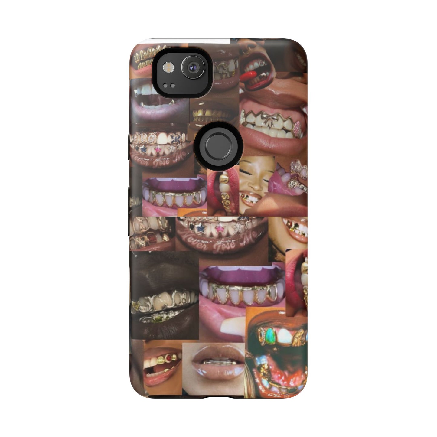 Gold Grillz Bold Phone Case, For The Culture Tough Phone Cover, Statement Accessory, Unique Tech Gift