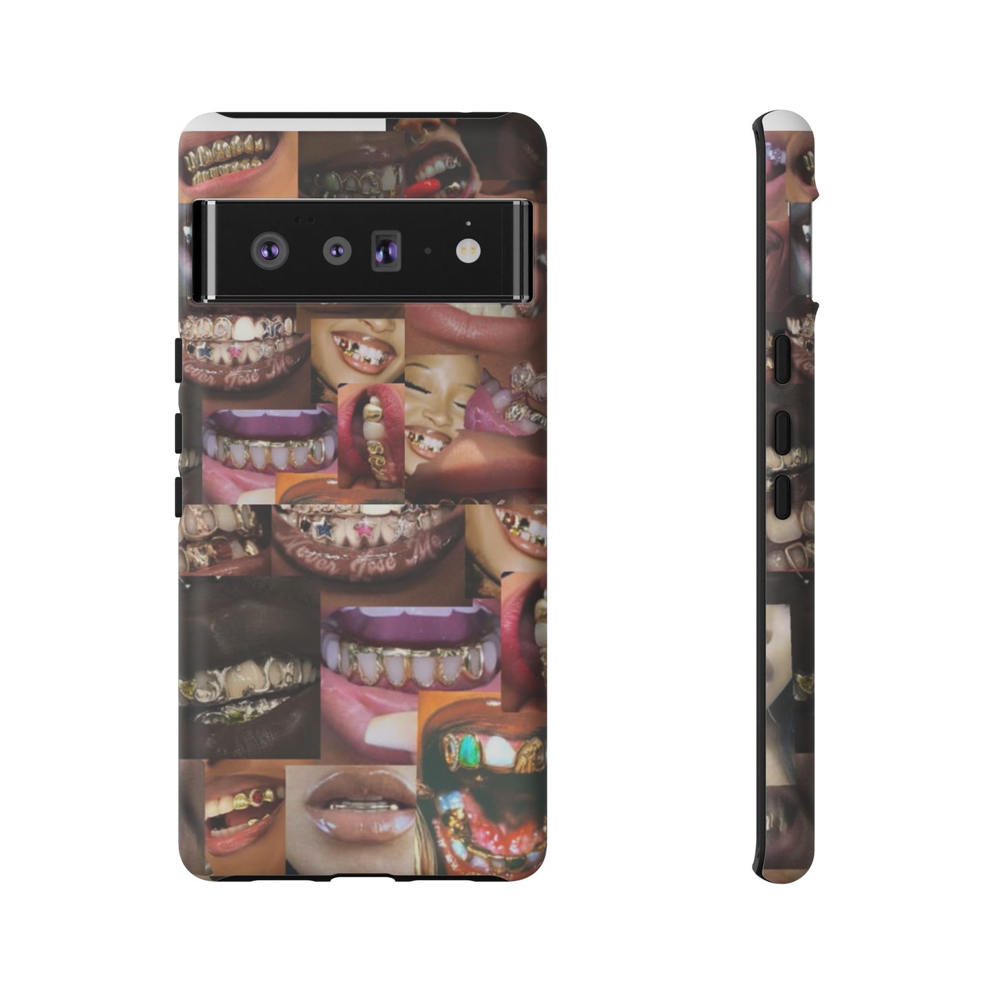 Gold Grillz Bold Phone Case, For The Culture Tough Phone Cover, Statement Accessory, Unique Tech Gift