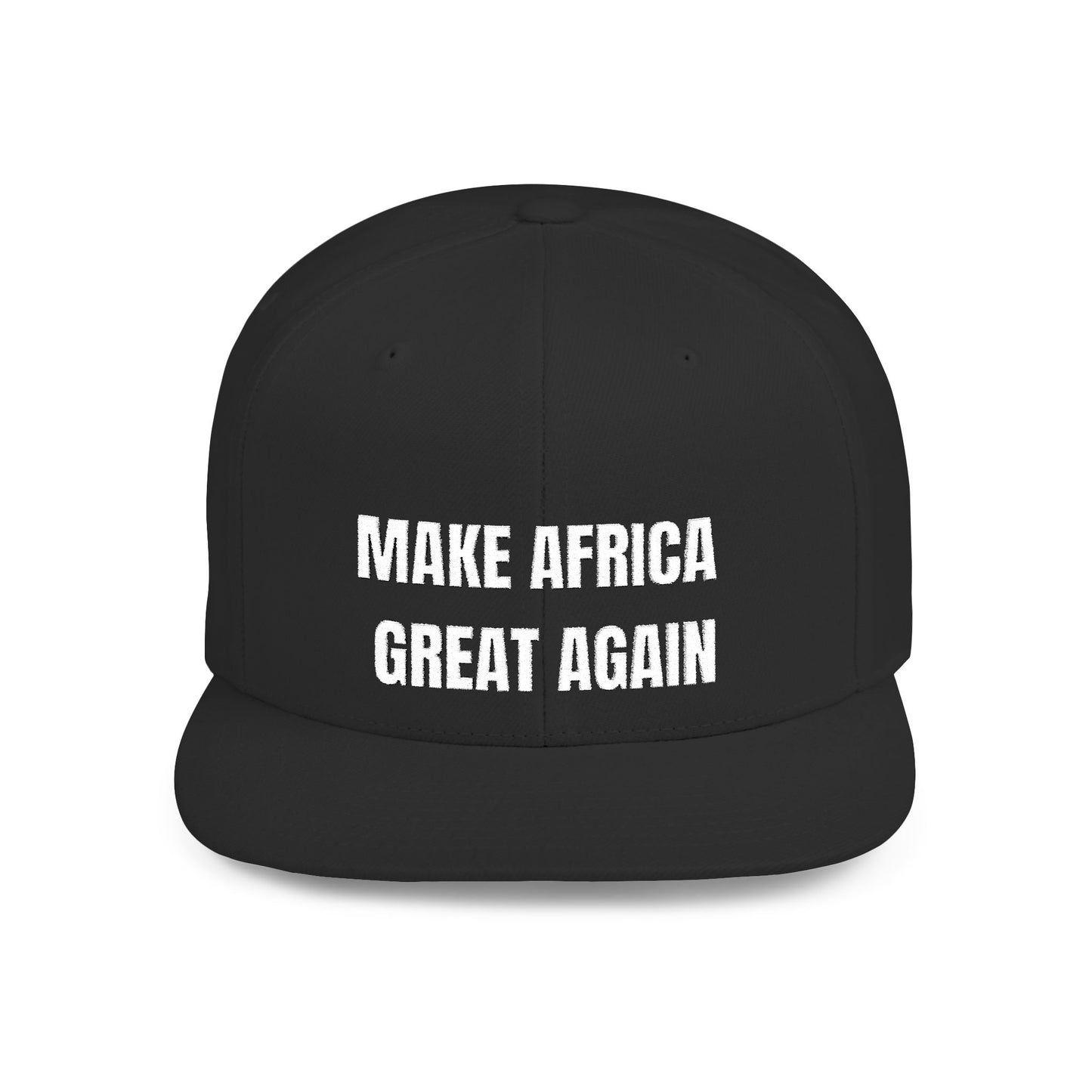 Make Africa Great Again Embroidered Snapback Cap, Trendy Flat Bill Hat for Activists, Gift for African Heritage Celebrations, Urban Streetwear