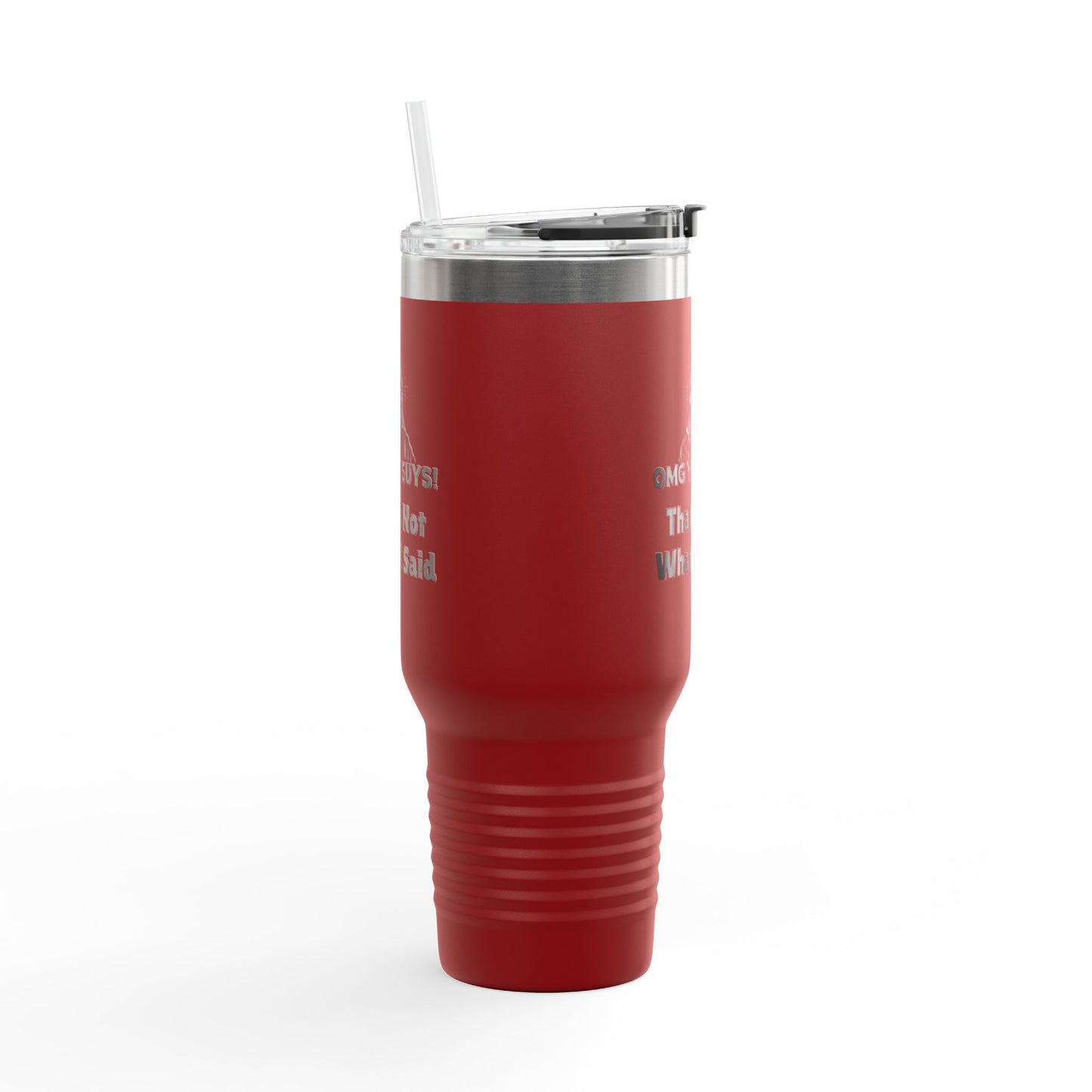 Thats Not What I Said Jesus Insulated Travel Mug, 40oz, Perfect Gift for Coffee Lovers, Road Trips, and Hands Off Protest Tumbler