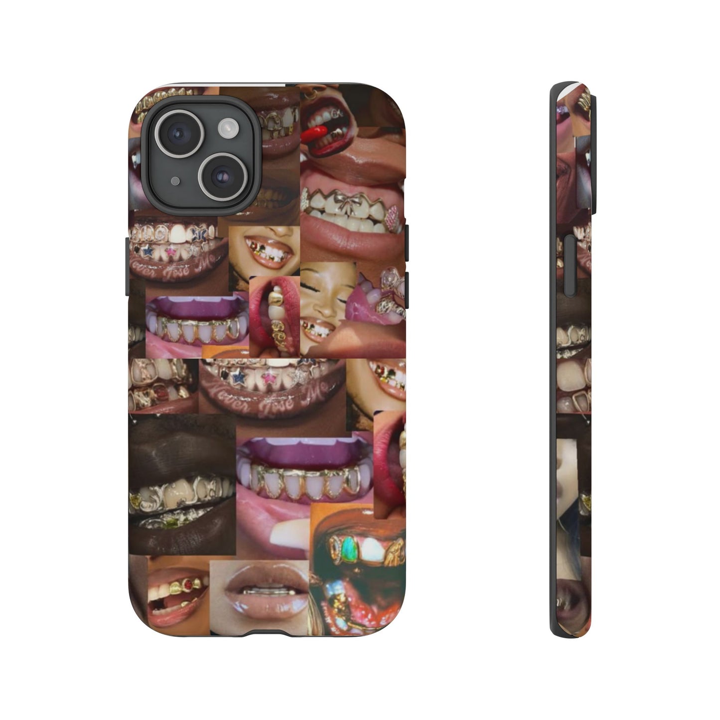 Gold Grillz Bold Phone Case, For The Culture Tough Phone Cover, Statement Accessory, Unique Tech Gift