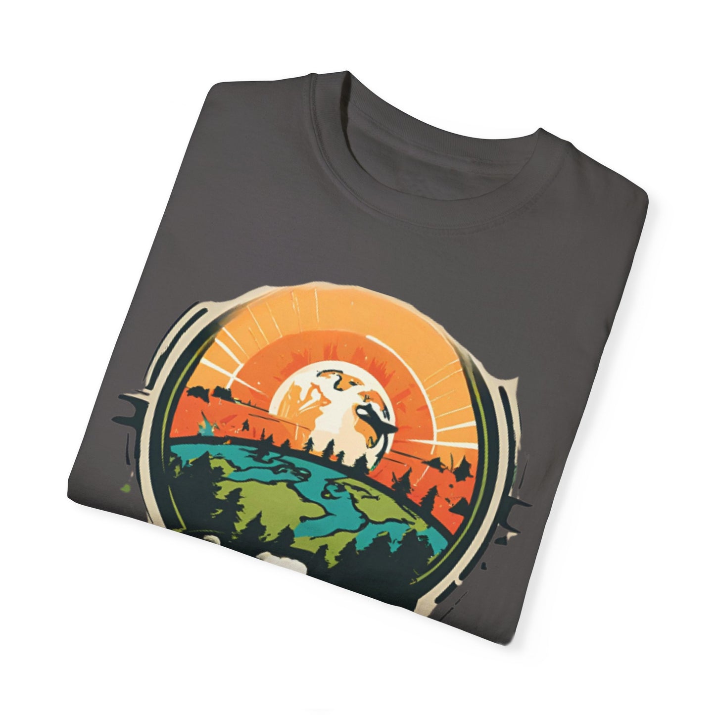 Earth is Ghetto - Unisex Garment-Dyed T-shirt