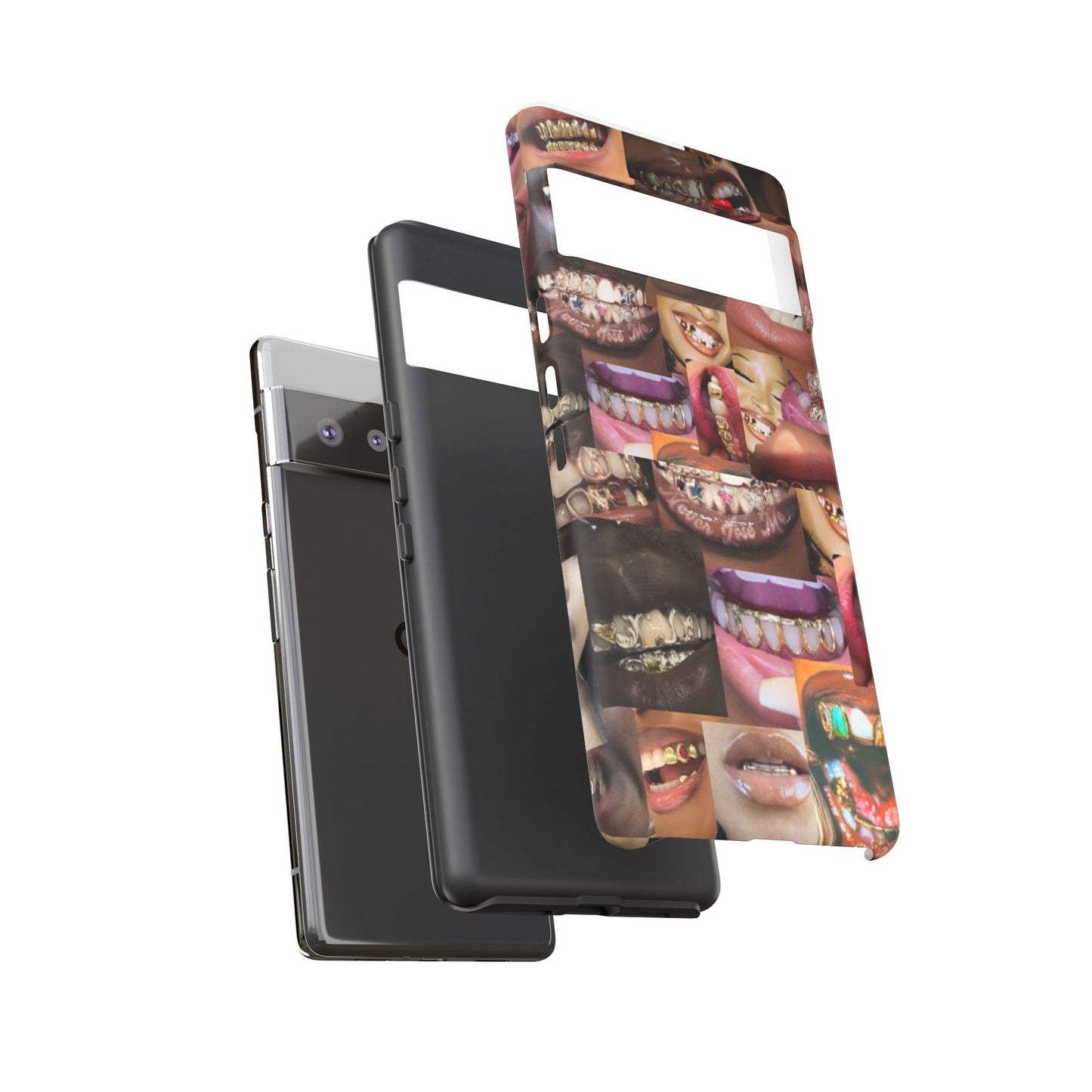 Gold Grillz Bold Phone Case, For The Culture Tough Phone Cover, Statement Accessory, Unique Tech Gift