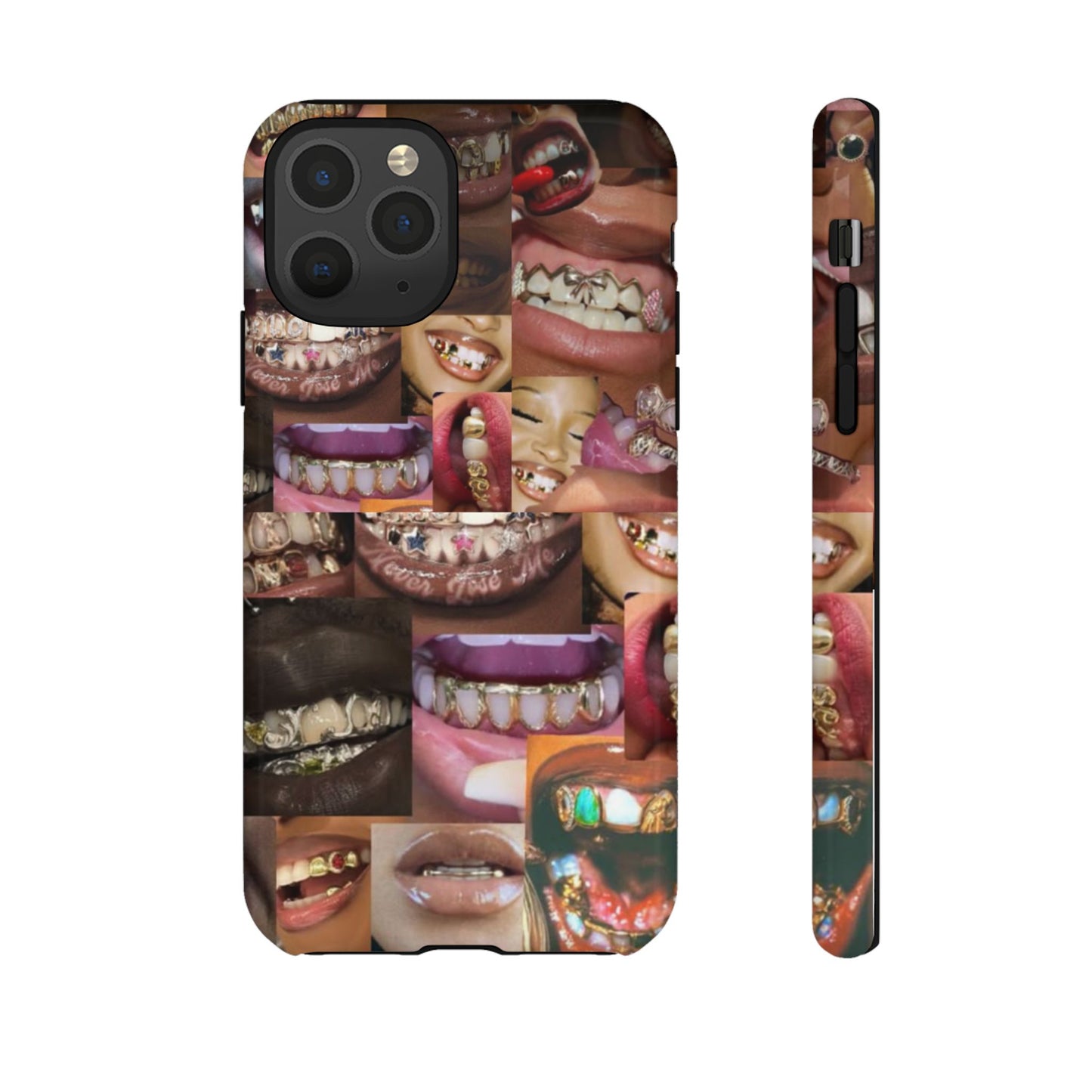 Gold Grillz Bold Phone Case, For The Culture Tough Phone Cover, Statement Accessory, Unique Tech Gift