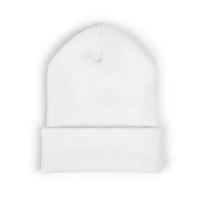 Tired Cuffed Beanie, Embroidered Beanie Hat, Eco-Friendly Accessories, Winter Warm Hat