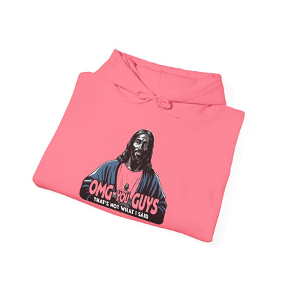 Unisex Heavy Blend™ Hooded Sweatshirt - "Thats Not What I Said Jesus" Humor
