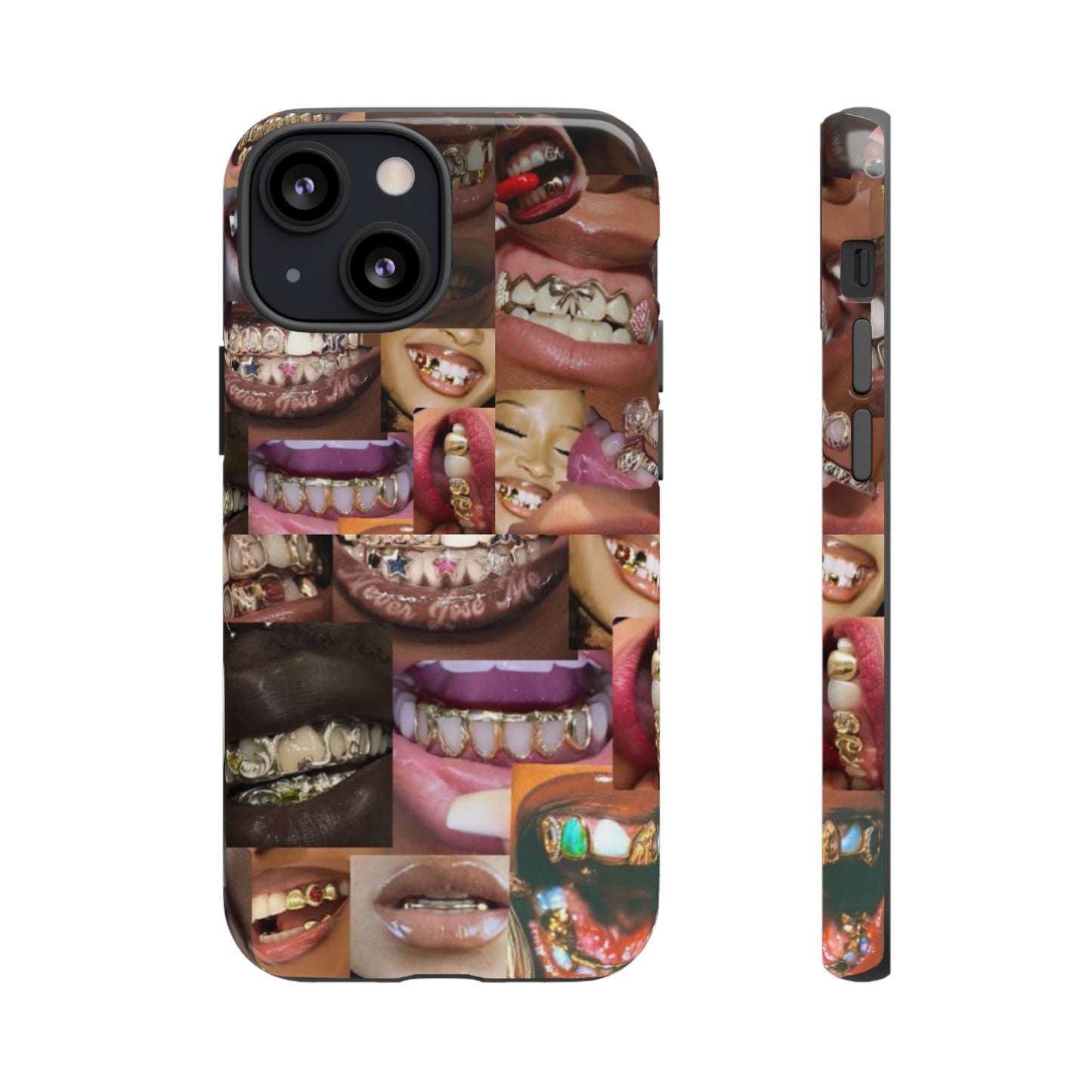 Gold Grillz Bold Phone Case, For The Culture Tough Phone Cover, Statement Accessory, Unique Tech Gift
