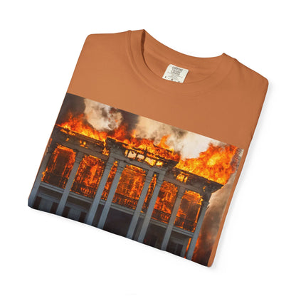 Nottoway Plantation - Juneteenth Gift - Unisex Garment-Dyed T-shirt